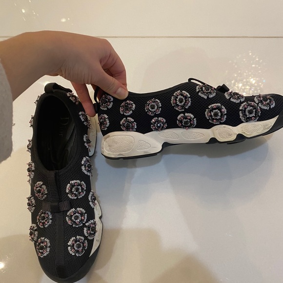 Black Christian Dior Slip On Sneakers - Picture 7 of 13
